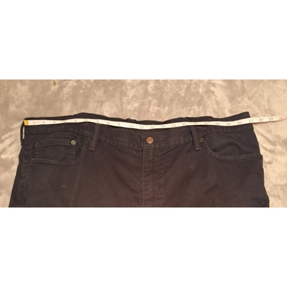 Levi’s 541 Straight Fit Black Stretch Denim Jeans Men’s Size 42x32 - Picture 14 of 15
